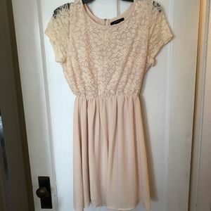 Lacey Cream Colored Dress